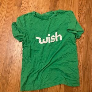 Green wish shirt